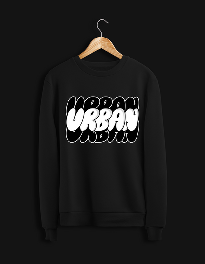 Black Urban Oversize Sweatshirt