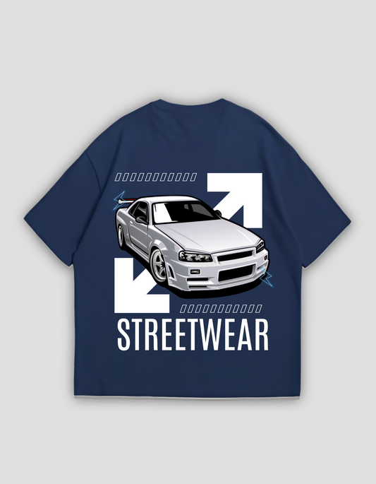 Streetwear Navy Oversize Tee