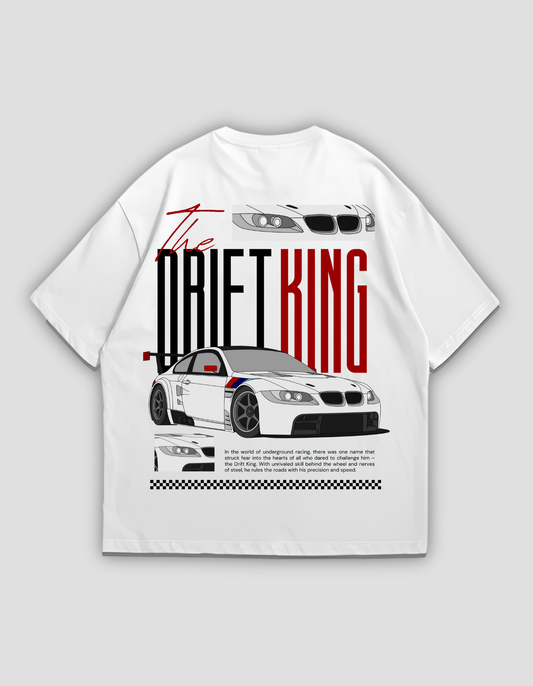 White Drift King oversize graphic tee